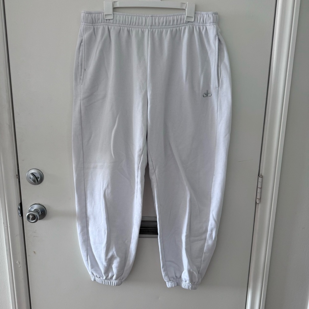 ALO White Accolade Sweatpant Size XL